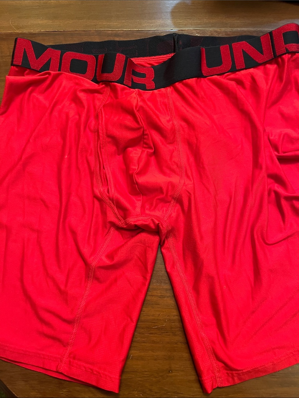 Under Armour Red Men's Performance Boxer Briefs with Black Waistband
